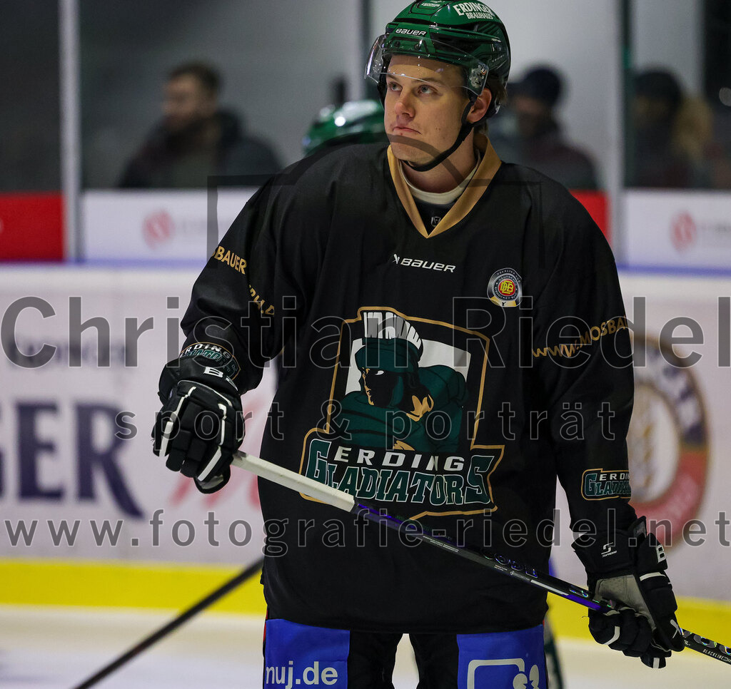 2025-12-05_014_TSV_Erding_gegen_Stuttgart_Rebels | Erding, Deutschland, 05.12.2025:Eishockey, Oberliga Süd 2025 / 2026, 23. Spieltag, TSV Erding gegen Stuttgart Rebels, Endergebnis: 5:6Foto: Christian Riedel / fotografie-riedel.net