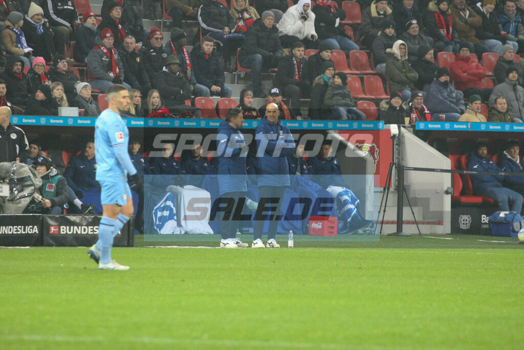 Bayer 04 Leverkusen - VFL Bochum 1848 | Trainer Thomas Letsch (rechts) udn sein Assistent Jan Fießer - © Sportfoto-Sale (MK - Realisiert mit Pictrs.com
