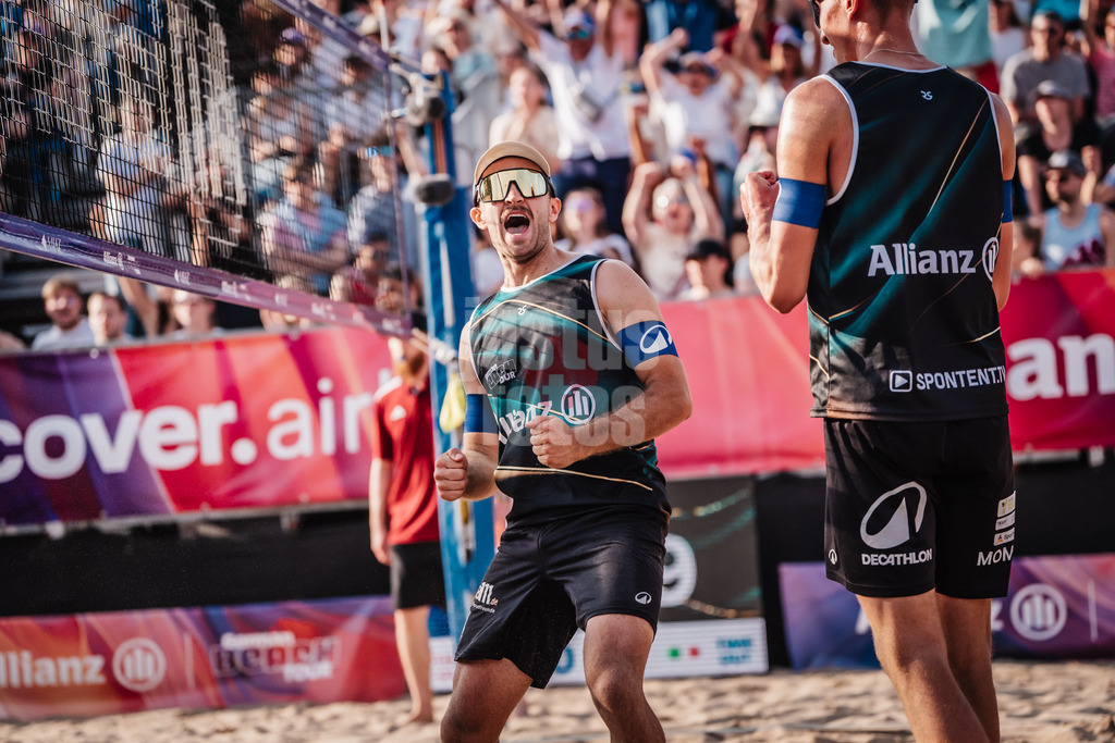 Beachvolleyball | Männer | Allianz German Beach Tour 2025 | Tourstop Hamburg | 31.05.2025 | Tilo Rietschel jubelt