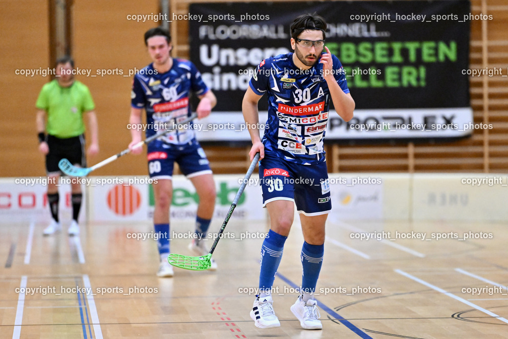 VSV Unihockey  vs. FBK Loka  | #30 Christoph Steiner VSV Unihockey, VSV Unihockey  vs. FBK Loka , VSV Unihockey  vs. FBK Loka  am 25.01.2026 in Villach (Ballspielhalle St. Martin), Austria, (Photo by Bernd Stefan)