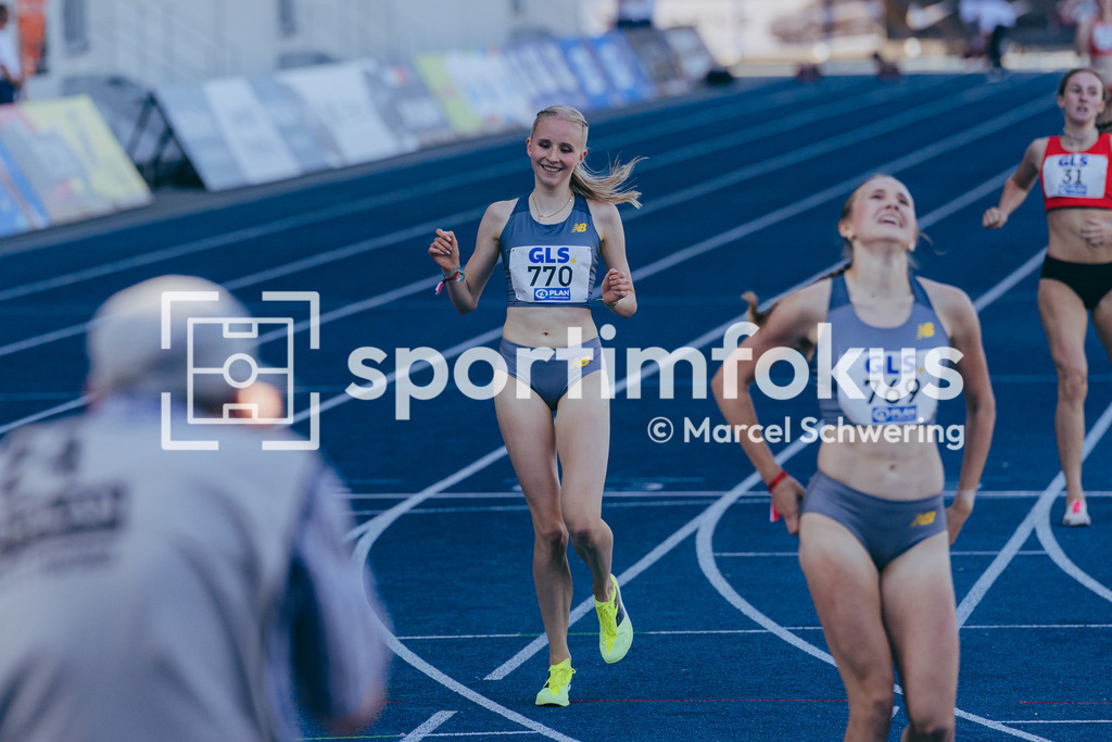 Deutsche Meisterschaften U20 / U16 2026 | Paula Terhorst, VfL Löningen, 770, 1500-Meter-Lauf, Finale, Deutsche Meisterschaften der U20 &amp; U16 2026, Lohrheidestadion Bochum-Wattenscheid, 11.07.2026. Foto: Marcel Schwering / sportimfokus - Realisiert mit Pictrs.com