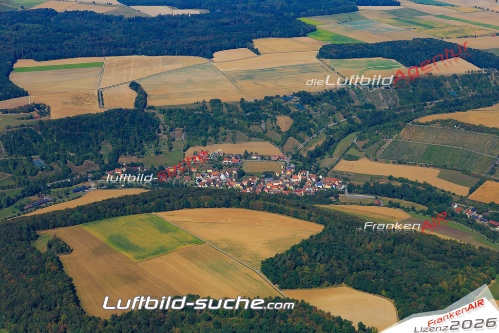 Luftbild von Hautschenmuehle Adelshofen - Luftaufnahme wurde 2016 von https://frankenair.de mittels Flugzeug (keine Drohne) erstellt - die Geschenkidee