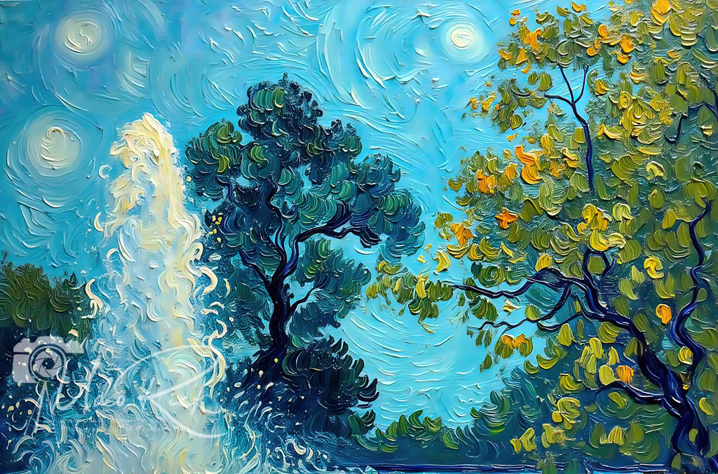 Springbrunnen mit Bäumen | Entdecken Sie Fotografie aus Leidenschaft: Auftragsfotografie, HD-Fotos, Geschenkartikel aus Ihren Bildern und vieles mehr. Beauftragen Sie uns für besondere Momente!