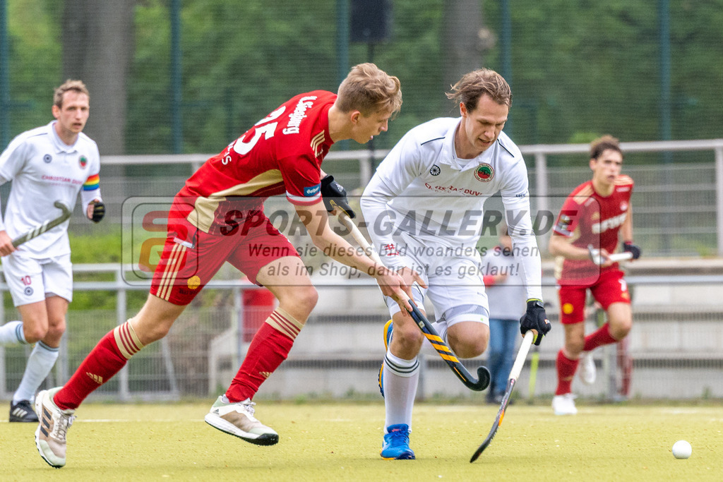 SFE_20230429_0059 | 1. Bundesliga Hockey Herren Rot-Weiss Köln - Crefelder HTC am 29.04.2023 in Köln (KTHC Stadion Rot-Weiss Köln Tennis and Hockey Club), Photo: Stephan Fehrmann 2023 (Sports-Gallery),Henrik Siegburg ( Rot-Weiss Köln #25 )