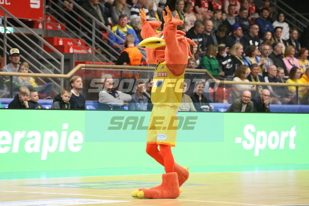 Phoenix Hagen - Walter Tigers Tübingen | Maskottchen Felix - © Sportfoto-Sale (MK) - Realisiert mit Pictrs.com