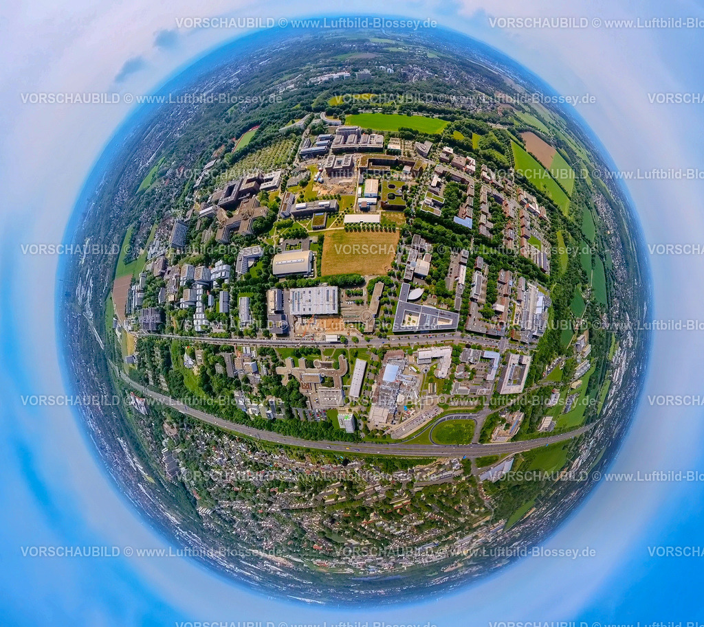 Dortmund240590420TechnologieZentrumDortmund | Luftbild, Technische Universität Dortmund Campus Nord, Technologiezentrum Dortmund Emil-Figge-Straße, Wissenschaftscampus und Technologiecampus, Autobahn A40, Erdkugel, Fisheye Aufnahme, Fischaugen Aufnahme, 360 Grad Aufnahme, tiny world, little planet, fisheye Bild, Eichlinghofen, Dortmund, Ruhrgebiet, Nordrhein-Westfalen, Deutschland