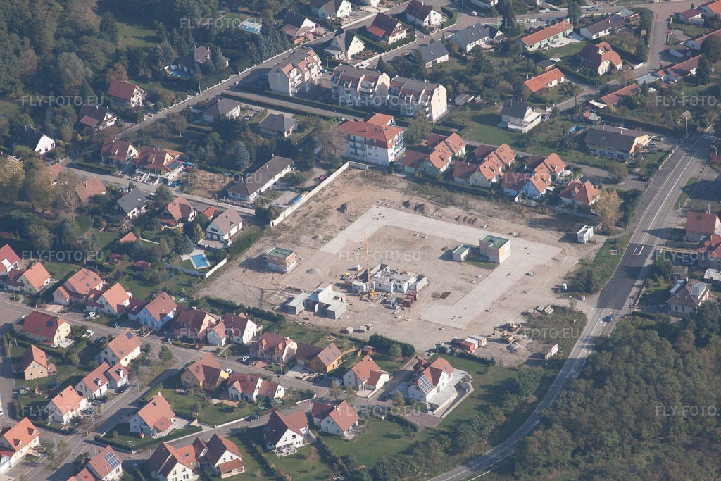 Vue aérienne: Vue de la ville à Lauterbourg dans le département Bas Rhin, France. Photo: IMG_45917.jpg prise le 16/10/2011 par Werner Riehm/FLY-FOTO.euRésolution de l'original: 4752 x 3168 px