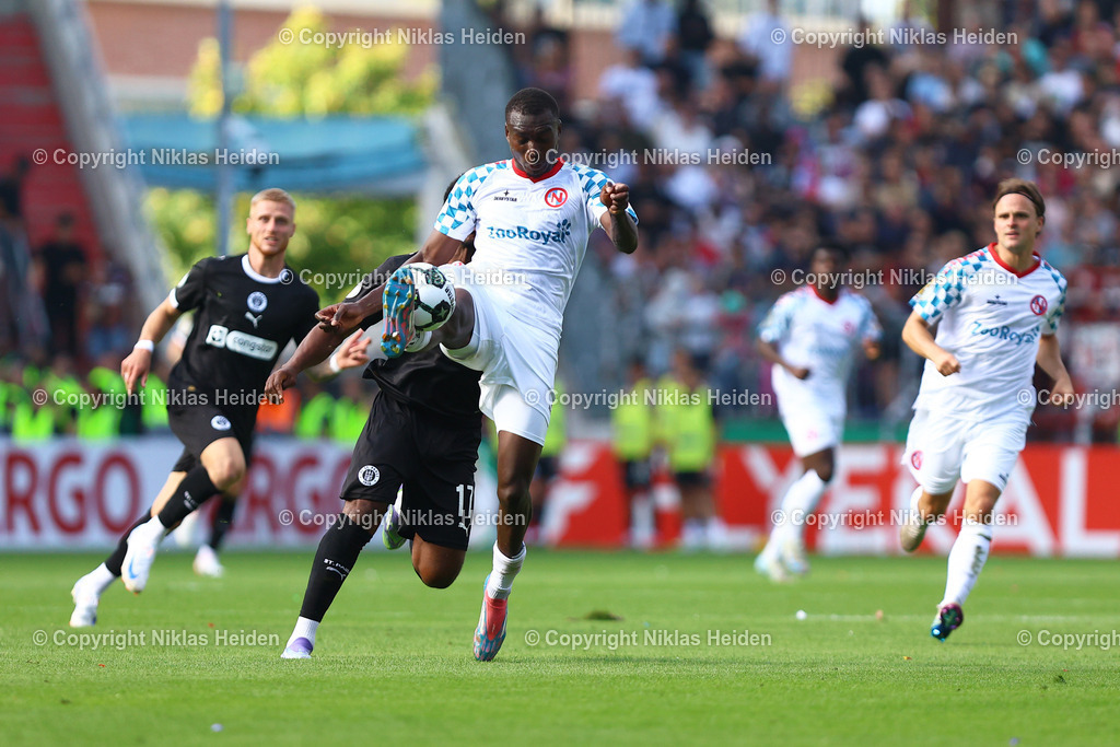NH_FCEintrachtNorderstedt_FCStPauli_DFBPokal_16082025 | #6 Abdul-Malik Yago (FC Eintracht Norderstedt)Fußball I Herren I DFB-Pokal I Saison 2025-2026  I 1. Runde I FC Eintracht Norderstedt - FC St. Pauli I 16.08.2025 I Millerntor-Stadion