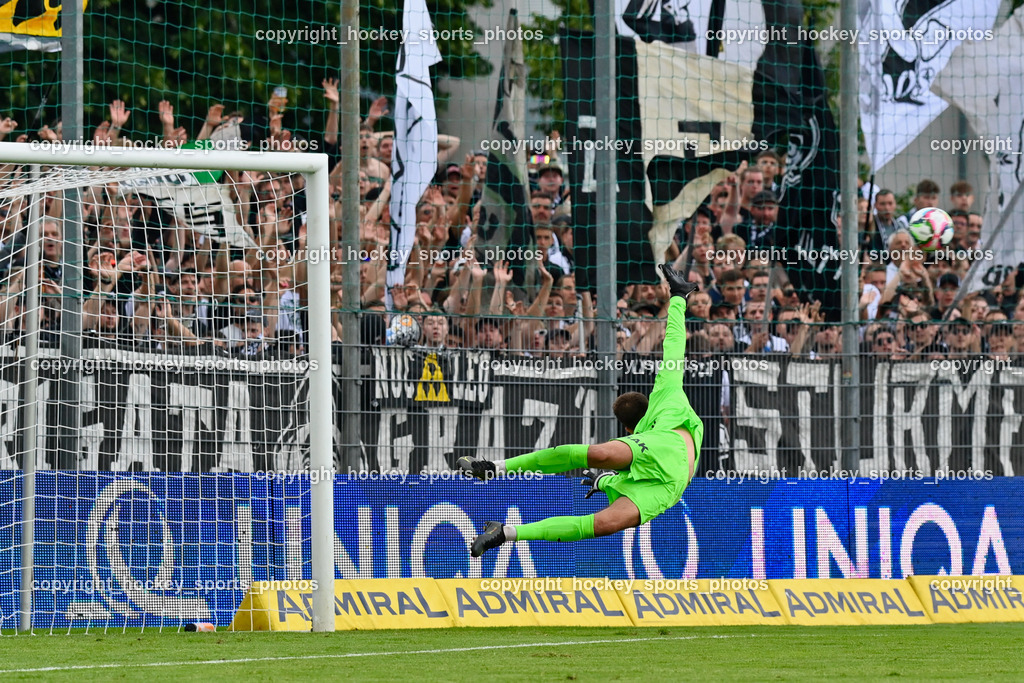 SAK vs. SK Sturm 22.7.2023 | #1 Kristijan Kondic, Flugeinlage