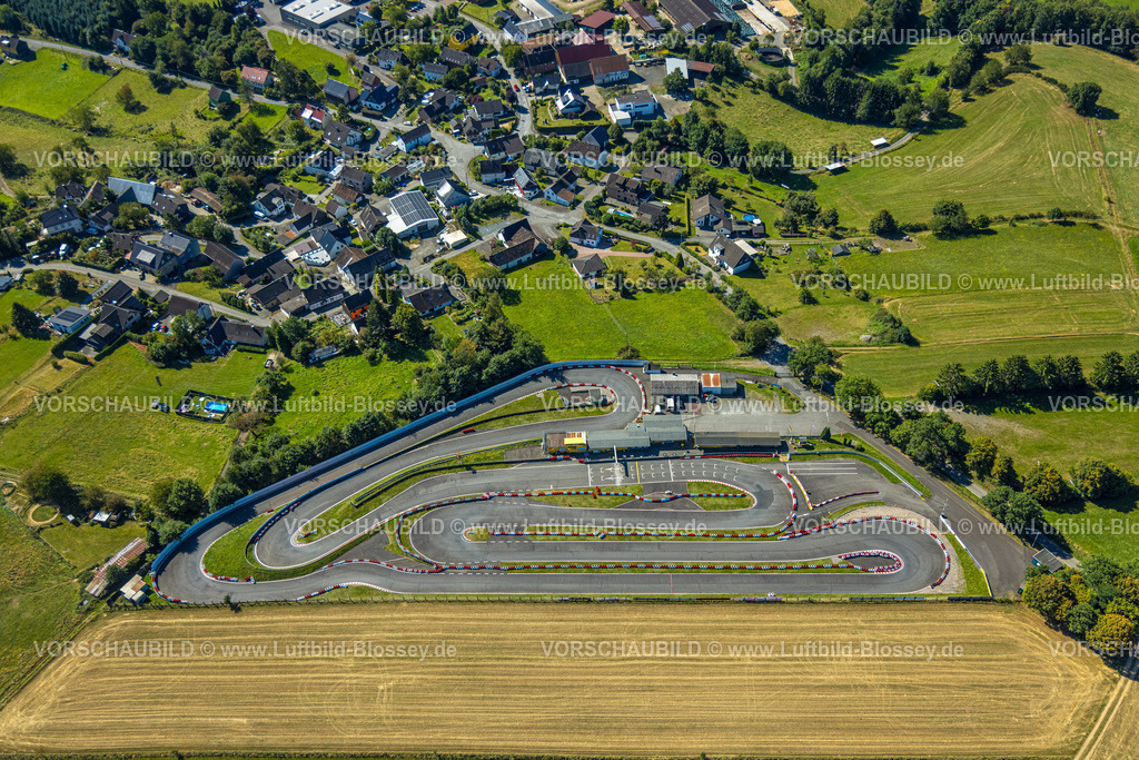 Wenden250812109 | Luftbild, Kartbahn Oberberg GMV Motorsport GmbH, Hahn, Reichshof, Sauerland, Nordrhein-Westfalen, Deutschland