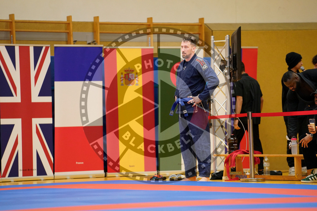20240203PBB05315 | Fighters compete during the Brazilian Jiu-Jitsu Championship of the AJP Tour in Maintal by Frankfurt am Main, Germany, on February 2, 2024.