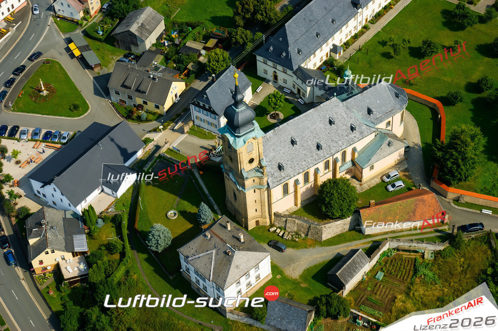 Luftbild von Marienweiher Marktleugast - Luftaufnahme wurde 2008 von https://frankenair.de mittels Flugzeug (keine Drohne) erstellt - die Geschenkidee