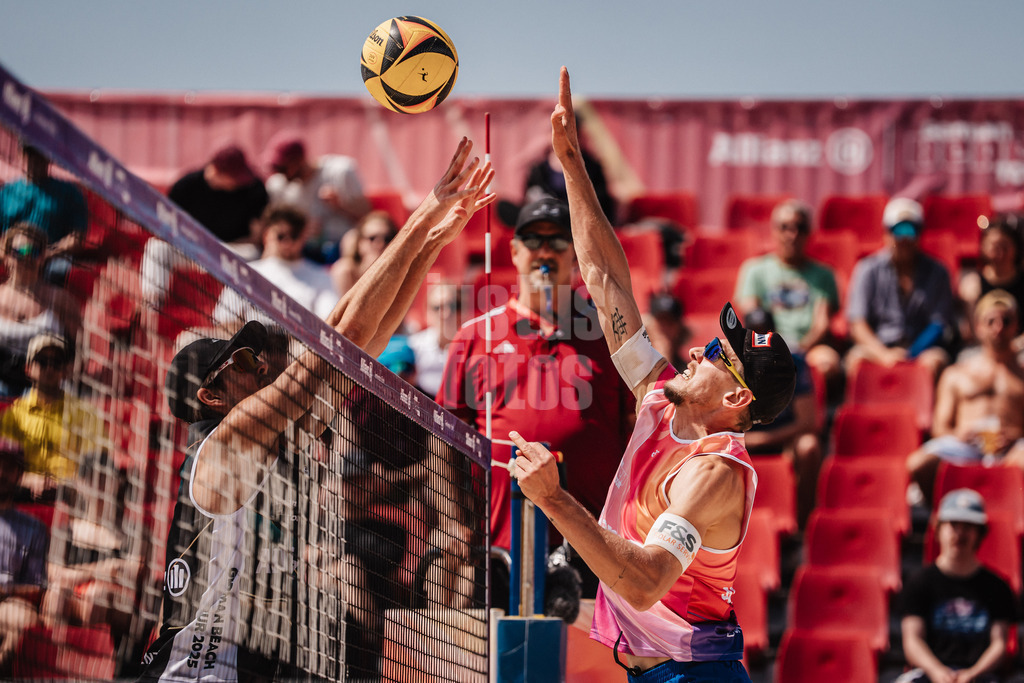 Beachvolleyball | Männer | Allianz German Beach Tour 2025 | Tourstop Bremen | 13.06.2025 | v.l. Niklas Held und Bennet Poniewaz