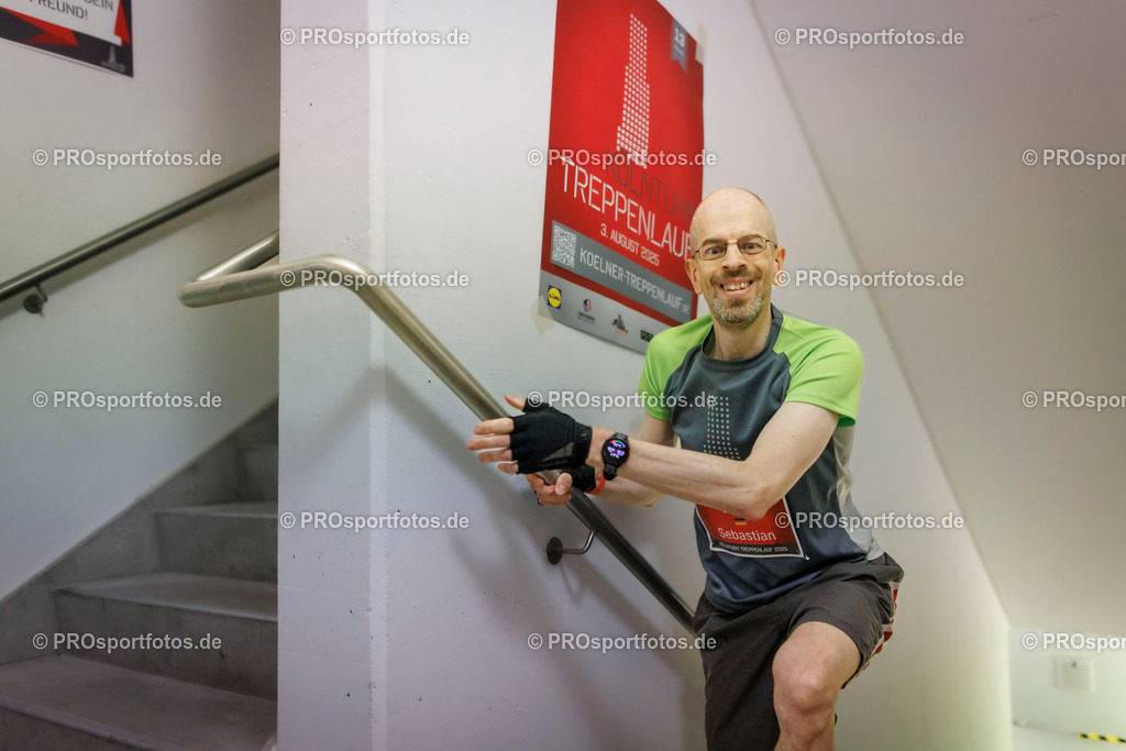 KölnTurm Treppenlauf; Köln, 03.08.2025 | Impressionen vom KölnTurm Treppenlauf am 03.08.2025 in Köln (Nordrhein-Westfalen). 