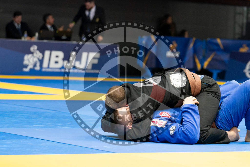 20240124PBB01053 | Fighters compete during the second day of the IBJJF European Championship in Paris, France, on January 24, 2024.