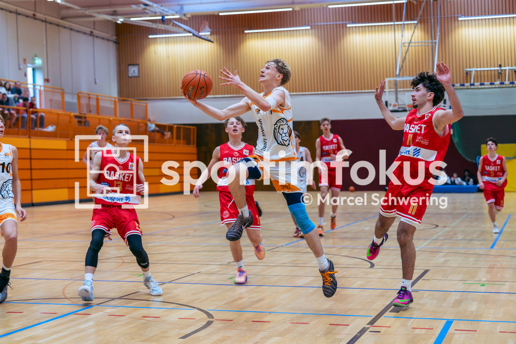 Young Lions Wuppertal – Basket Duisburg | JBBL-Einteilungsrunde, Gruppe 6: Young Lions Wuppertal gegen Basket Duisburg, Wuppertal, 11.10.2026. Endstand: 106:112. sportimfokus / Marcel Schwering - Realisiert mit Pictrs.com