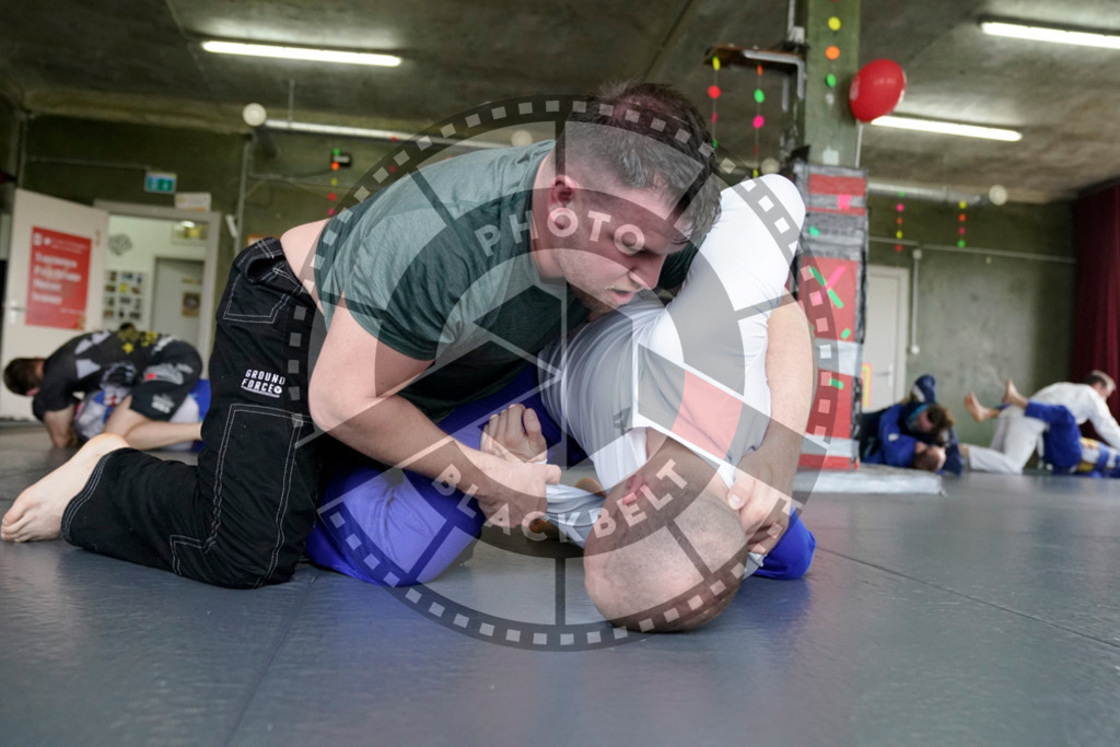 20240413PBB5200 | Fighters compete during the Grapplethon 24hours of rolling for a reason in Hamburg, Germany, on April 13, 2024.