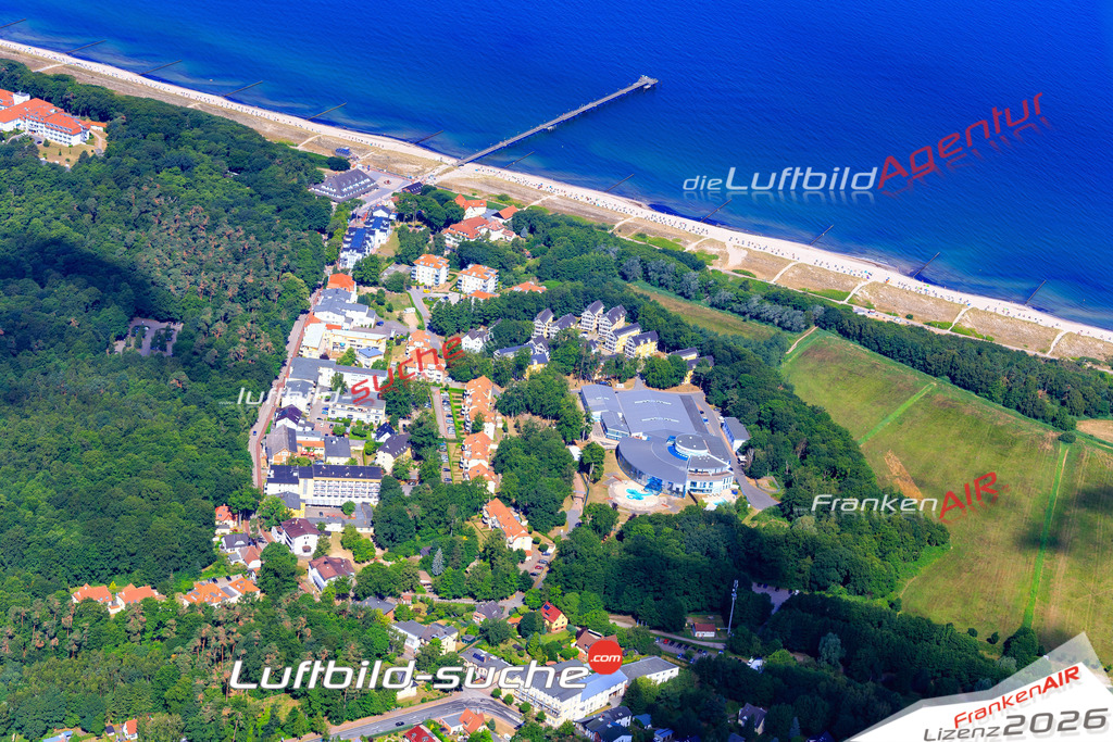 Das Luftbild der Stadt Graal Müritz wurde 2018 vom Flugzeug heraus erstellt (keine Drohne) Aufnahmehöhe ca.400 Meter- hohe Auflösung für beste Druck-Qualität