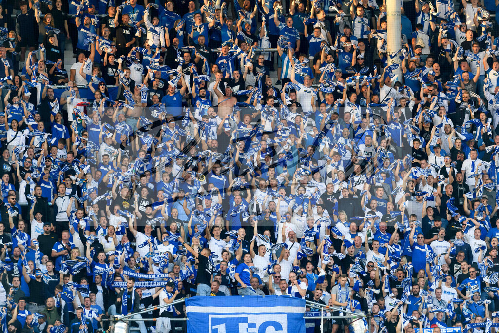 FCMFCK20210904_175 | Fussball, Herren: . Fans vom 1. FC Magdeburg beim Spiel der 3. Liga zwischen 1. FC Magdeburg und 1. FC Kaiserslautern in der MDCC-Arena am 04.09.2021 in Magdeburg, Deutschland.DFB / DFL REGULATIONS PROHIBIT ANY USE OF PHOTOGRAPHS AS IMAGE SEQUENCES AND/OR QUASI-VIDEO. - Realisiert mit Pictrs.com
