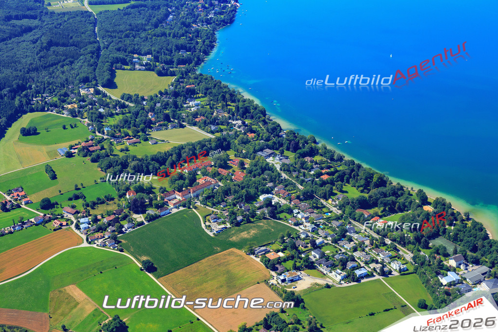 Luftbild von Starnberger_see Berg - Luftaufnahme wurde 2017 von https://frankenair.de mittels Flugzeug (keine Drohne) erstellt - die Geschenkidee