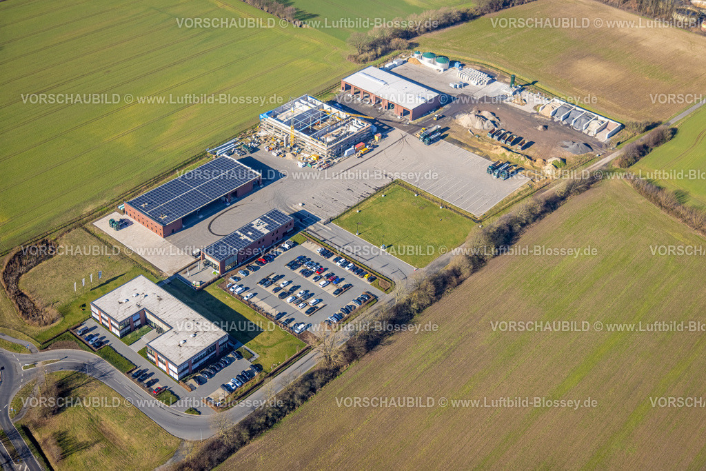 Nordkirchen230206175 | Luftbild, Gewerbegebiet Zur Kläranlage, Nordkirchen, Münsterland, Nordrhein-Westfalen, Deutschland