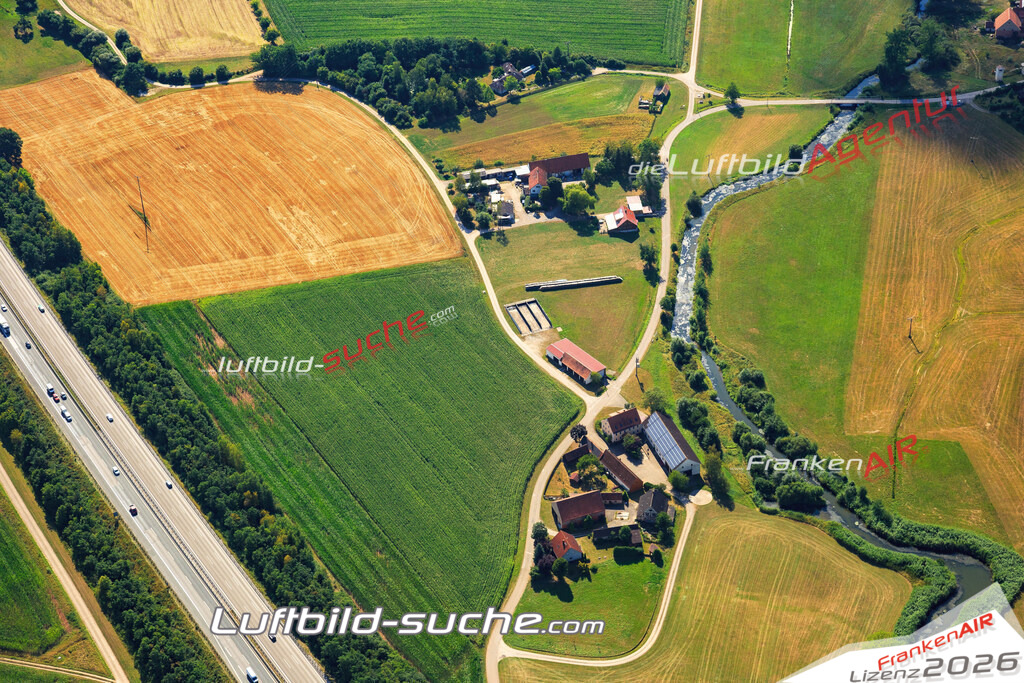 Luftbild von  Lichtenau - Luftaufnahme wurde 2015 von https://frankenair.de mittels Flugzeug (keine Drohne) erstellt - die Geschenkidee