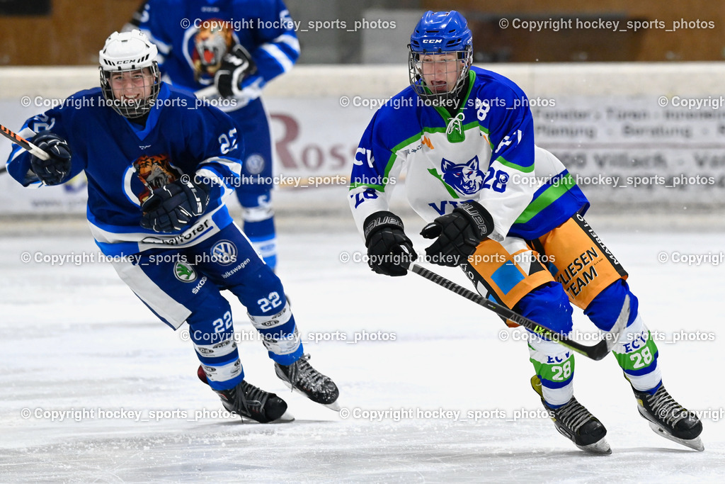 EC Tigers Paternion vs. EC Virgen 12.2.2023 | #28 Bstieler Oliver, #22 Neuschitzer Nino