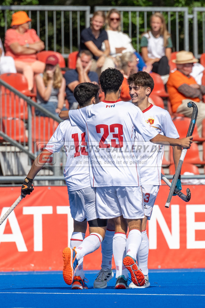 SFE_20230716_0088 | EuroHockey EM U18 Boys 3th 4th Netherlands vs Spain am 16.07.2023 in Krefeld (Gerd-Wellen-Hockeyanlage), Photo: Stephan Fehrmann 2023 (Sports-Gallery)