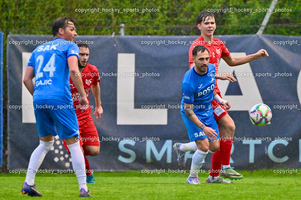 SAK vs. KAC 1909 | #24 Luka Gajic SAK #10 Yosifov Svetlozar Angelov SAK, #12 Noa Mosser KAC, SAK vs. KAC 1909, SAK vs. KAC 1909 am 17.04.2025 in Klagenfurt (Sportpark Welzenegg), Austria, (Photo by Bernd Stefan)