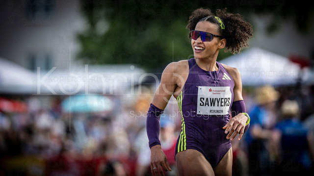 61. Internationales Pfingstsportfest; Rehlingen-Siersburg, 24.05.2026 | REHLINGEN , GERMANY - MAY 24: Jazmin Sawyers (GBR/Großbritannien) during the 61. Internationales Pfingstsportfest on 24.05.2026 at the  Bungertstadion in Rehlingen-Siersburg (Saarland / Deutschland).
