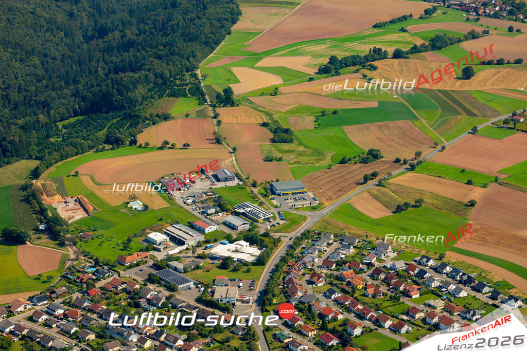 Das Luftbild zeigt :  Fahrenbach - Die Luftaufnahme wurde 2024 vom UL-Flugzeug aus erstellt ( keine Drohne ) - Hochauflösende Luftaufnahme - Für grossformatige Ausdrucke geeignet. Die Geschenkidee !Mit Lizenz und Bildrechte bestellbar