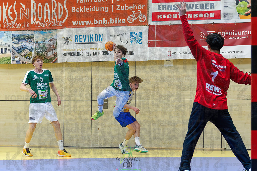 mJC-Regionalliga, Halbfinale Hessenmeisterschaft; HSG Dutenhofen/Münchholzhausen - TSV Pfungstadt | mJC-Regionalliga, Halbfinale Hessenmeisterschaft; HSG Dutenhofen/Münchholzhausen - TSV Pfungstadt am 15.03.2025 in Münchholzhausen (Sporthalle Münchholzhausen)Photo © 2025 - Jörg Heinrich - Realisiert mit Pictrs.com
