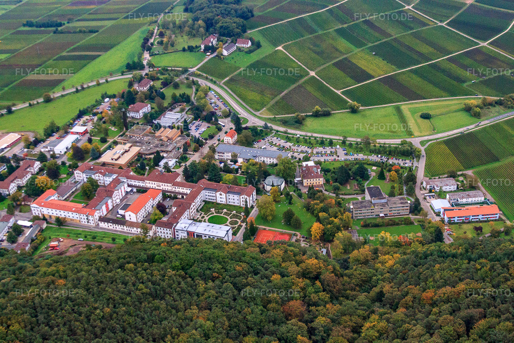 Luftbild: Psyschatrische Landesklinik Landeck in Klingenmünster im Bundesland Rheinland-Pfalz in Deutschland. Foto: IMG_59988.jpg vom 08.10.2013 durch Werner Riehm/FLY-FOTO.de