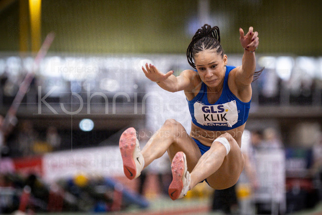 Deutsche Leichtathletik-Hallenmeisterschaften; Dortmund, 01.03.2026 | Lea Sophie Klik (LAC Erdgas Chemnitz); Deutsche Leichtathletik-Hallenmeisterschaften am 01.03.2026 in der Helmut-Körnig-Halle in Dortmund. 