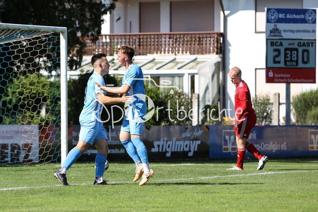 BC Aichach - SC Ried/ND | Jubel nach 3-0 durch BCA #9