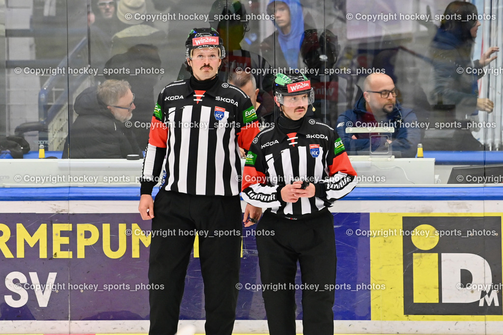 EC IDM WÄRMEPUMPEN VSV vs. HYDRO FEHERVAR AV 19 | SEEWALD ELIAS Referee, ZRNIC MILAN Referee, EC IDM WÄRMEPUMPEN VSV vs. HYDRO FEHERVAR AV 19, EC IDM WÄRMEPUMPEN VSV vs. HYDRO FEHERVAR AV 19 am 20.11.2024 in Villach (Stadthalle Villach), Austria, (Photo by Bernd Stefan)