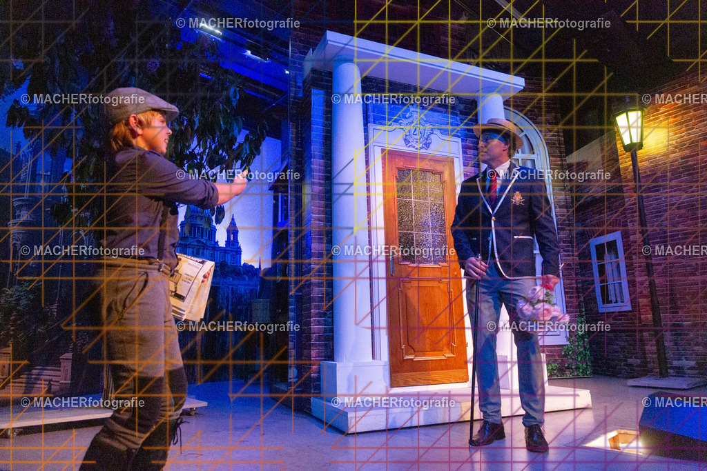 284_MFL-2025 | Portraitbilder von Regisseur; Darsteller; Techniker; Maske; Kostüme; Chor; Musiker; Bilderserie der Generalprobe und der Premierenvorstellung, Szenenbilder; Ausdrucksstudien; Bühnenüberblick; Bühnenkulissen; Pressefotos inkl. Redaktionsfoto Darstellergruppe.