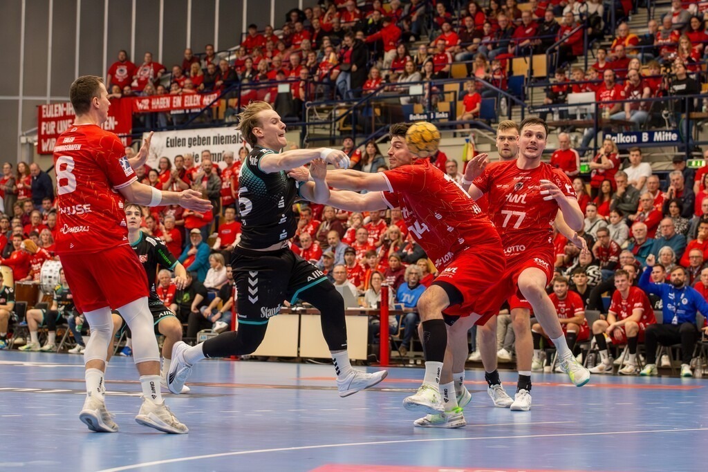 26.04.2024, 2. HBL (Handball-Bundesliga), 30. Spieltag: Eulen Ludwigshafen gegen TuSEM Essen (Endstand 32:37) | 26.04.2024, 2. HBL (Handball-Bundesliga), 30. Spieltag: Eulen Ludwigshafen gegen TuSEM Essen (Endstand 32:37) - Realisiert mit Pictrs.com