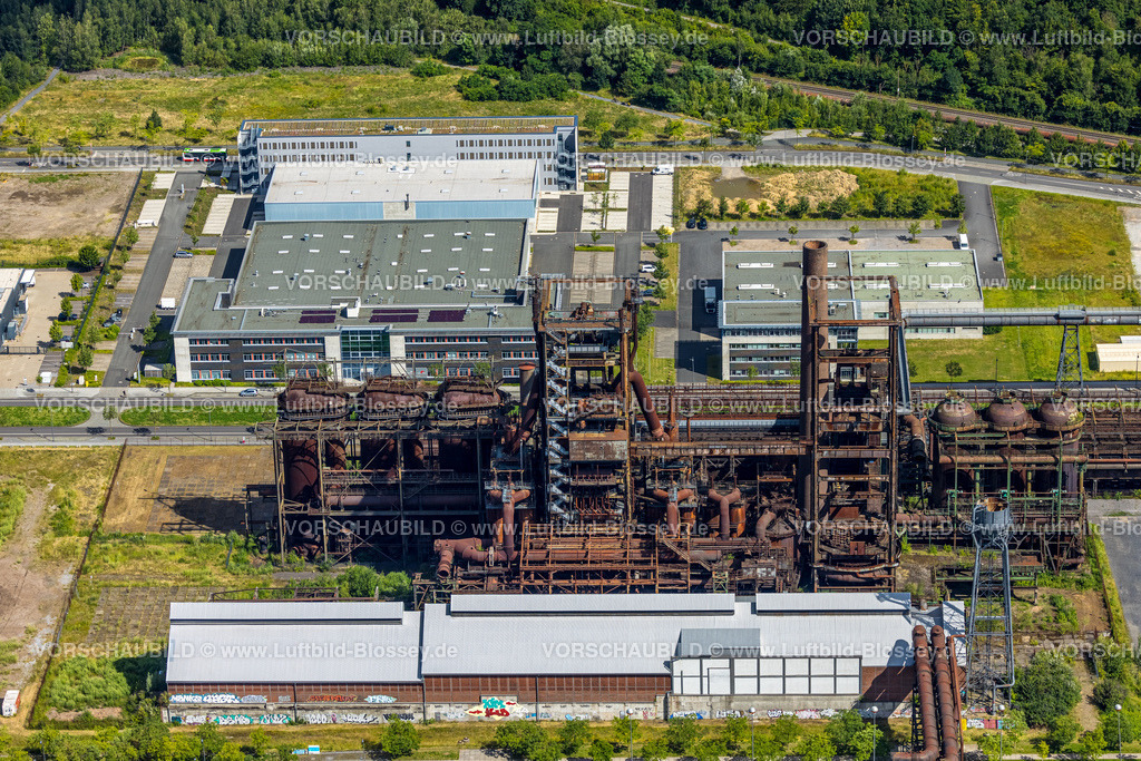 Dortmund240700311 | Luftbild, Technologiepark Gewerbegebiet Phoenix West, Stahlwerk ehemaliger Hochofen, Zentrum für Produktionstechnologie (ZfP), Albonair GmbH Carlo-Schmid-Allee, Hörde, Dortmund, Ruhrgebiet, Nordrhein-Westfalen, Deutschland