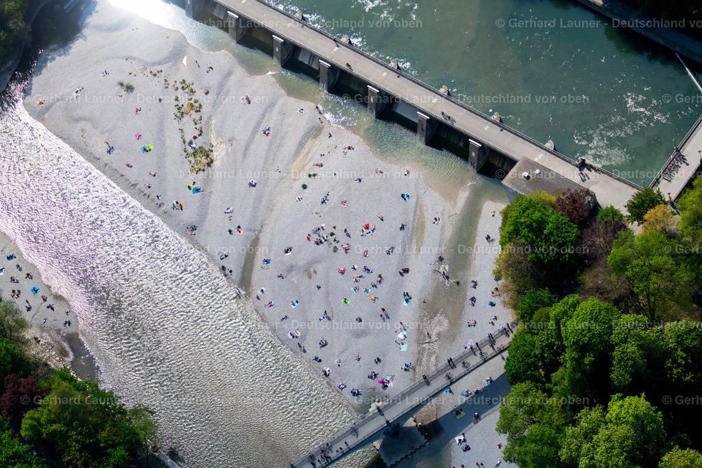 4024965 | Wehrsteg an der Feuerwerksinsel, München im Bundesland Bayern