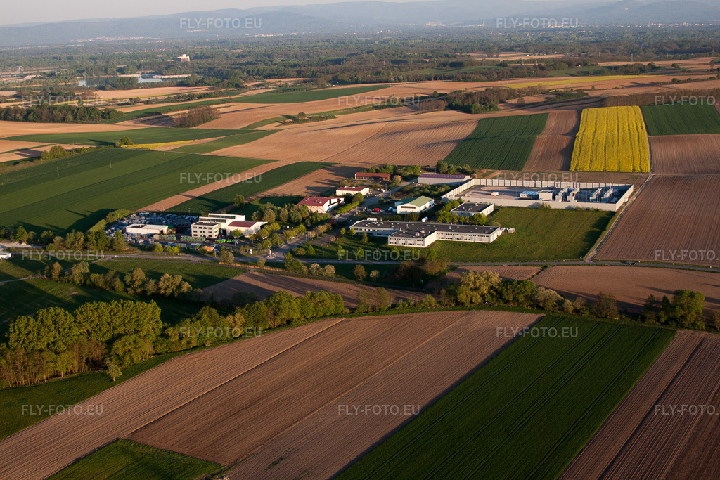 Vue aérienne: Vue de la ville à Scheibenhard dans le département Bas Rhin, France. Photo: IMG_64421.jpg prise le 17/04/2014 par Werner Riehm/FLY-FOTO.euRésolution de l'original: 4752 x 3168 px