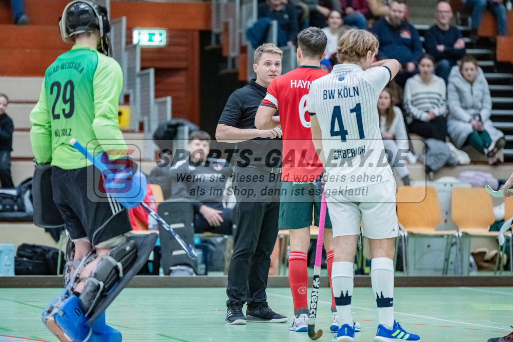 HK_20231216_107437 | 1. Bundesliga Herren  Crefelder HTC - Blau Weiß Köln am 16.12.2023 Sporthalle Glockenspitz, Krefeld ,