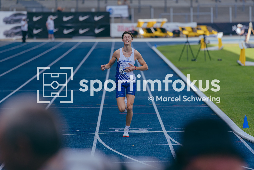 Deutsche Meisterschaften U20 / U16 2026 | Lasse Block, TuS Köln rrh., 1036, Deutsche Meisterschaften der U20 &amp; U16 2026, Lohrheidestadion Bochum-Wattenscheid, 12.07.2026. Foto: Marcel Schwering / sportimfokus - Realisiert mit Pictrs.com
