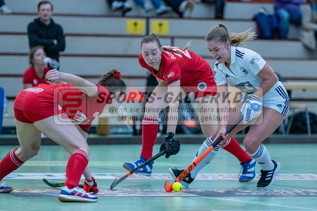 HK_20231217_107686 | 1. Bundesliga Damen Crefelder HC - Düsseldorfer HC  am 17.12.2023 Sporthalle Glockenspitz, Krefeld ,