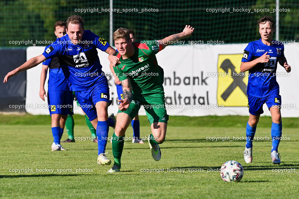 FC Gmünd vs. Union Matrei 19.8.2023 | #19 Luca Jakob Blassnig, #8 Domenik Steiner, #7 Julian Egger
