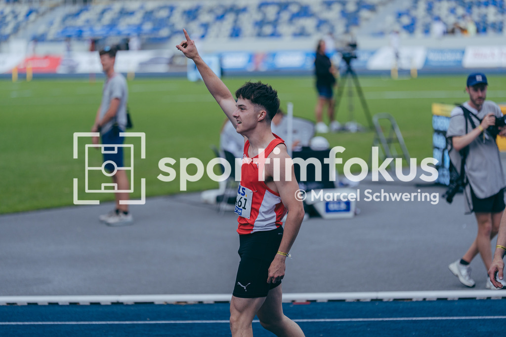 DM U23 U18 Bochum 2026 | Nils Bovekamp (LG Brillux Münster), Startnummer 1461, mU23 100-Meter-Lauf Finale, Deutsche Meisterschaften der U18 &amp; U23 2026, Lohrheidestadion Bochum-Wattenscheid, 04.07.2026 Foto: Marcel Schwering / sportimfokus - Realisiert mit Pictrs.com