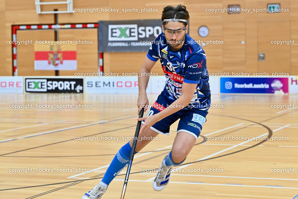 VSV Unihockey vs. Wiener Floorball Verein | #30 Christoph Steiner VSV Unihockey, VSV Unihockey vs. Wiener Floorball Verein, VSV Unihockey vs. Wiener Floorball Verein am 18.05.2025 in Villach (Ballspielhalle St. Martin), Austria, (Photo by Bernd Stefan)