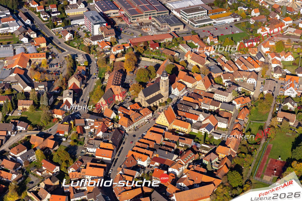 Das Luftbild der Stadt Weismain wurde 2019 vom Flugzeug heraus erstellt (keine Drohne) Aufnahmehöhe ca.400 Meter- hohe Auflösung- beste Druck-Qualität garantiert!