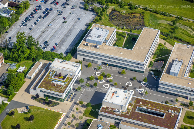 Lippstadt220600174HSHL | Luftbild, Hochschule Hamm-Lippstadt, HSHL, Campus Lippstadt, Gebäude L4 und L1 Mensa Atrium, Lippstadt, Soester Börde, Nordrhein-Westfalen, Deutschland