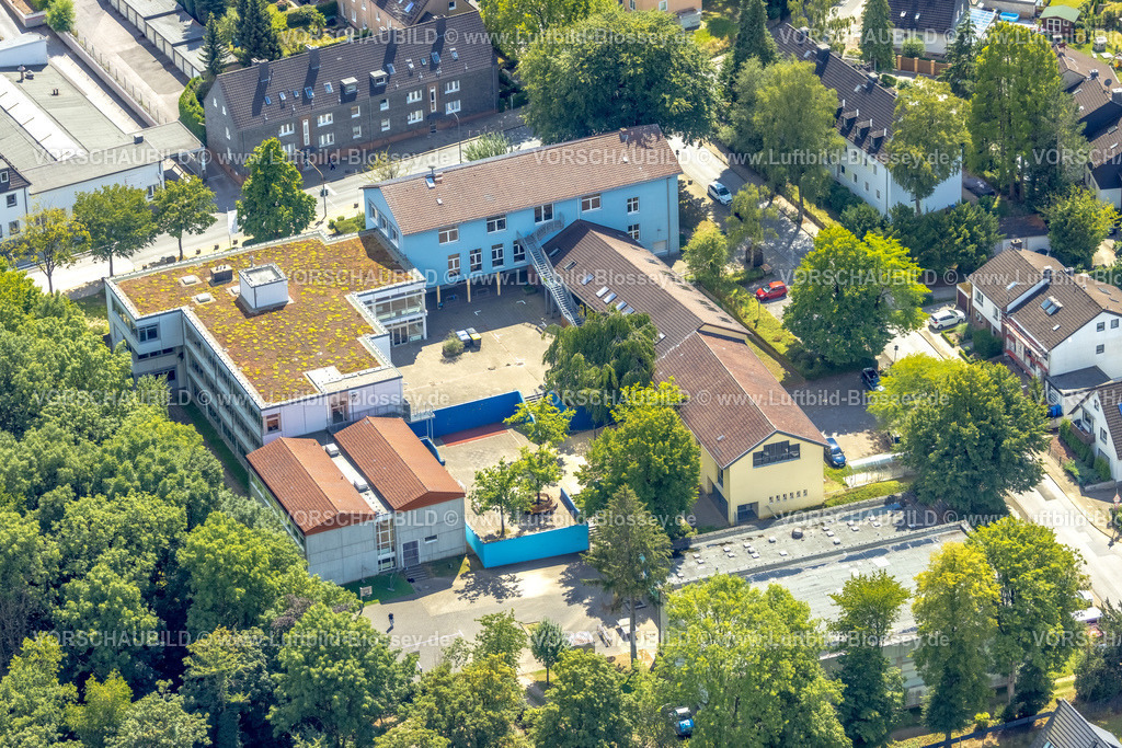 Heiligenhaus220803495 | Luftbild, Städtische Realschule, Leubeck, Heiligenhaus, Ruhrgebiet, Nordrhein-Westfalen, Deutschland